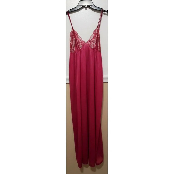 VTG Fuchsia Pink Maxi Gown & Sheer Robe - Picture 7 of 12